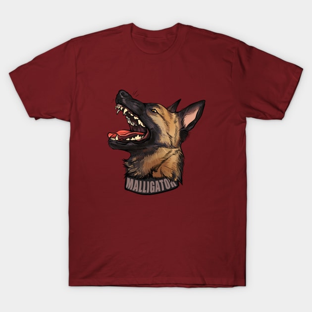 Malligator malinois T-Shirt by Pandemonium